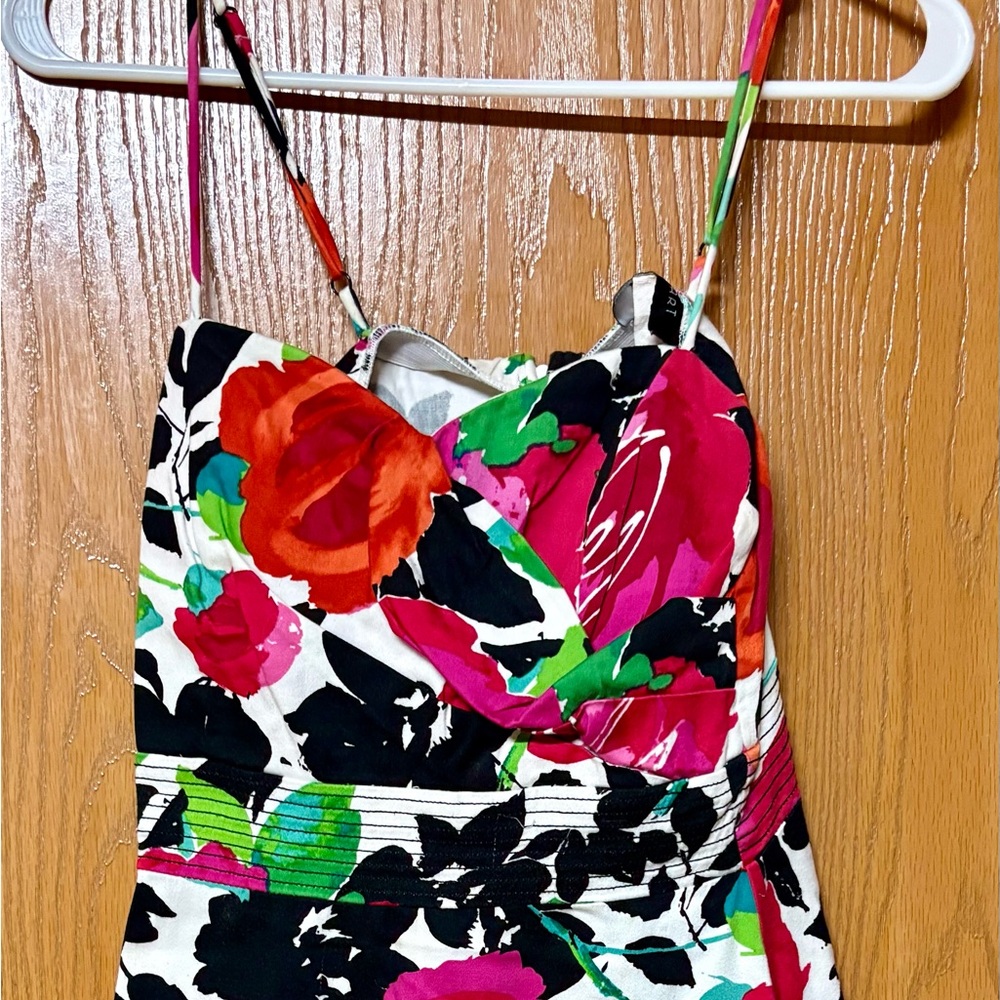 B. Smart Red and Pink Spaghetti Strap Summer Sundress for Cocktail Sz 8